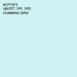 #CFF3F3 - Humming Bird Color Image